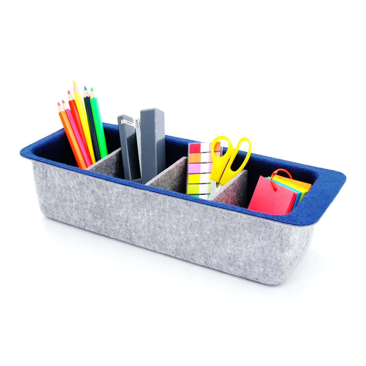 Welaxy Felt Adjustable 4 Slot Drawer Organizer Bin